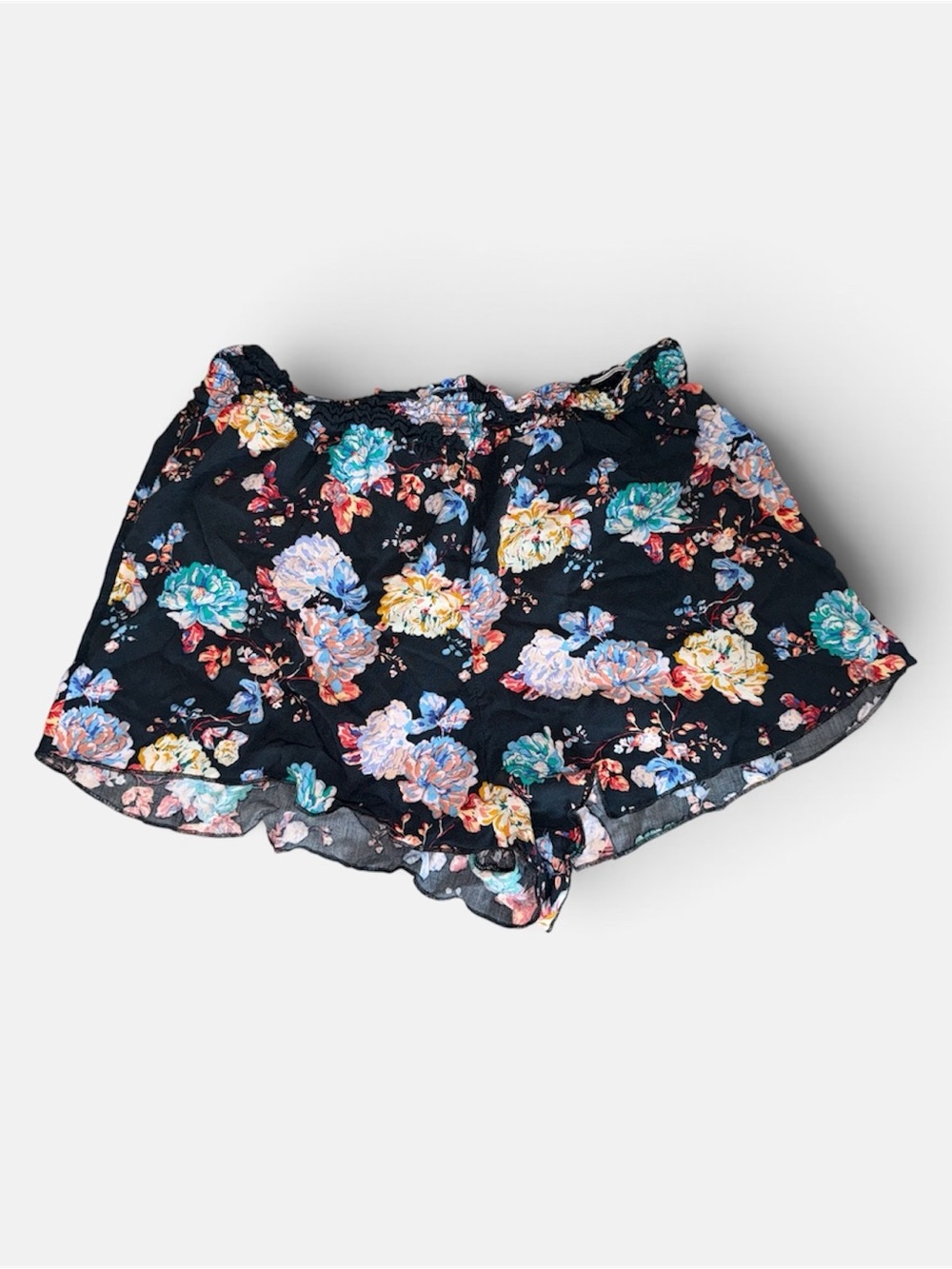 O'Neill Black Floral High-Waist Women's Shorts